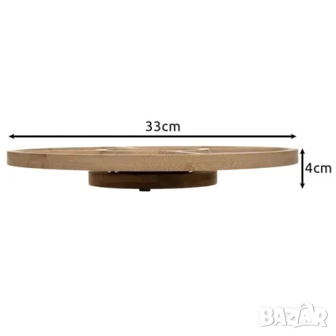 Въртяща се бамбукова дъска за сирена и мезета , снимка 14 - Други стоки за дома - 48042145