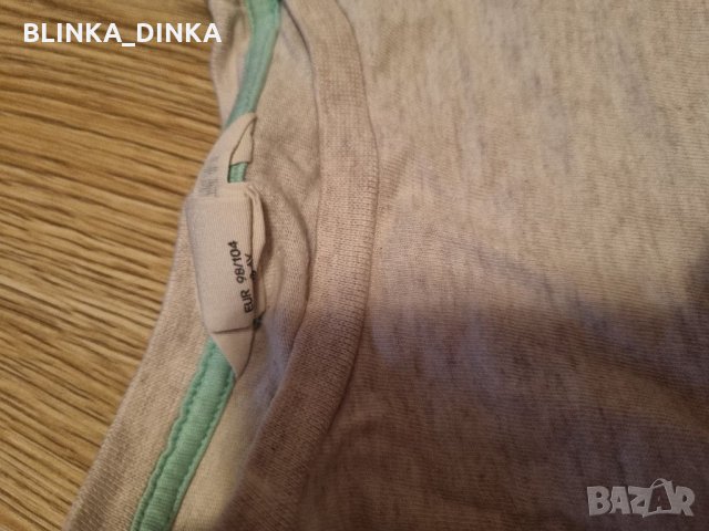 H&M 2 броя памучени тенуски 98/104, снимка 2 - Детски Блузи и туники - 35019399