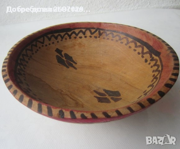 Дървени стари чинии, чиния, дърворезба, пано, купа, съд, копанка, снимка 16 - Пана - 29592193