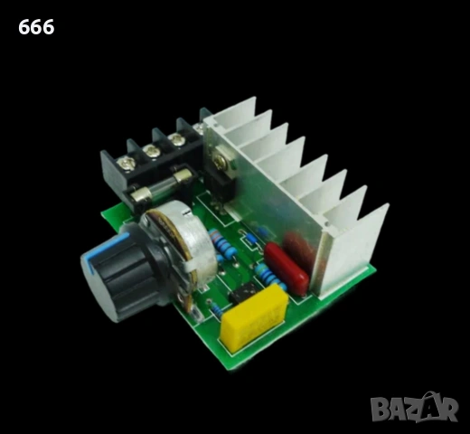 Регулатор на мощност (димер) 220V/4000W, снимка 3 - Друга електроника - 53578860
