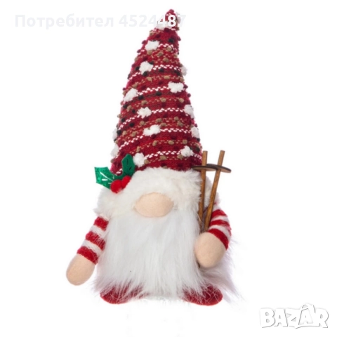 Светеща коледна играчка – Декорация с LED осветление и плетена шапка, снимка 7 - Декорация за дома - 52580174