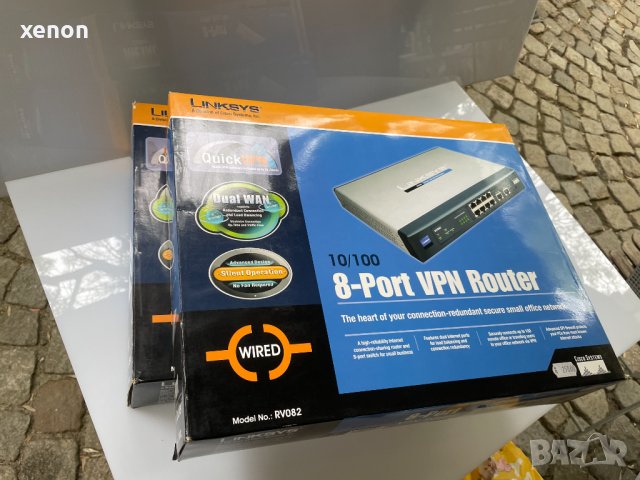 Linksys, Cisco Мрежов Рутер RV082 Dual WAN VPN Router
