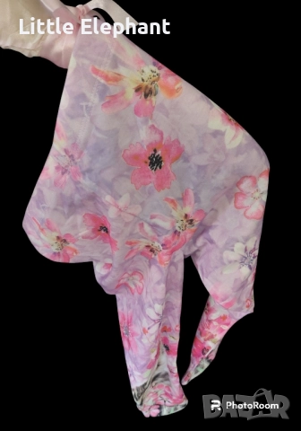 Клинче за 3-4 год мом фото принт котки и цветя,лилава гама,колекция"Animals",Англия/нова