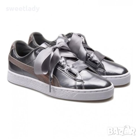 PUMA-Сникърси Basket Heart Lunar Lux Jr , снимка 2 - Маратонки - 40489464