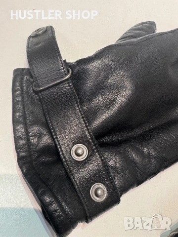 Мъжки ръкавици от естествена кожа HANDSKMAKAR'N OUTDOOR. Размер 10, снимка 5 - Ръкавици - 53138371