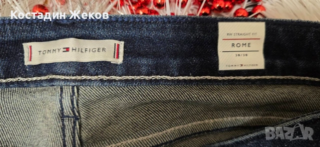 . Нови. Дамски оригинални дънки. TOMMY HILFIGER. RW STRAIGHT FIT ROME. , снимка 4 - Дънки - 53242450
