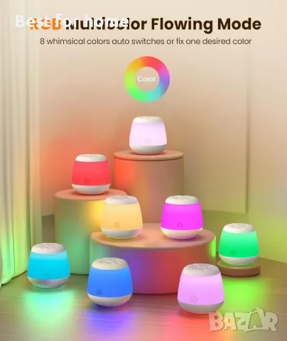 Машина за бял шум  с 24 звука и 8 нощни светлини Dreamegg, снимка 4 - Други - 49645506