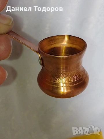 Старо Медно Котле ,Джезве и Свещник, снимка 2 - Декорация за дома - 35825165