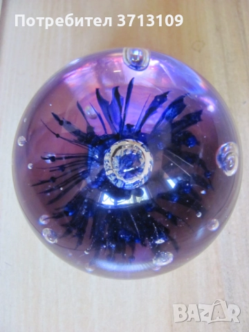 Кристална тежест за бюро, преспапие , Бавария, снимка 2 - Декорация за дома - 51644007