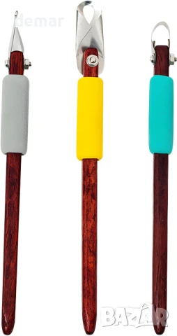 3 бр. стъргалки за глинени скулптури с противоплъзгаща дръжка, комплект инструменти