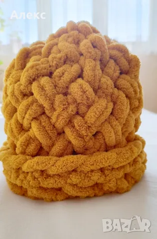 плетена шапка , снимка 3 - Шапки - 48889748