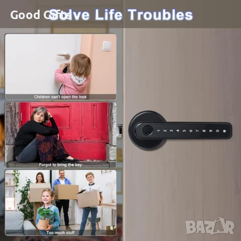 Смарт брава с пръстов отпечатък – сигурност с едно докосване, снимка 7 - Други стоки за дома - 51252314