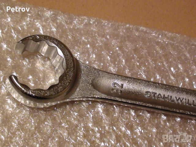 STAHLWILLE - OPEN RING 24 - MADE IN GERMANY - ЧИСТО НОВ ПРОФЕСИОНАЛЕН Ключ 30 x 32 mm / CHROME ALLOY, снимка 9 - Ключове - 51790767