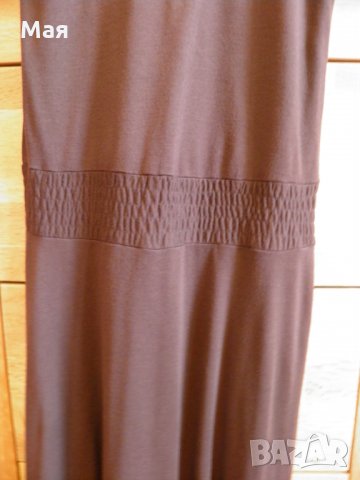 BANANA REPUBLIK кафява дълга рокля, снимка 4 - Рокли - 27901388
