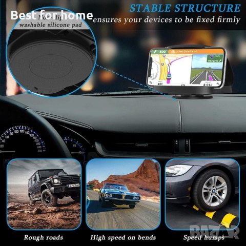 Уникална стойка за телефон за кола, въртящ се на 360°, със заден панел със сенник, снимка 6 - Селфи стикове, аксесоари - 43323398