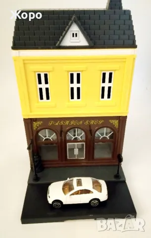 Европейска улица със сгради на модули и малки колички 0230653, снимка 12 - Образователни игри - 48418202