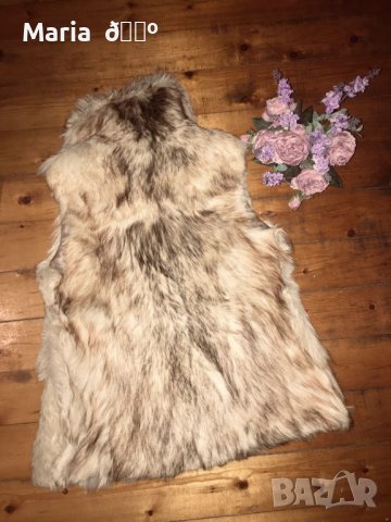 Елек от естествен косъм лисица