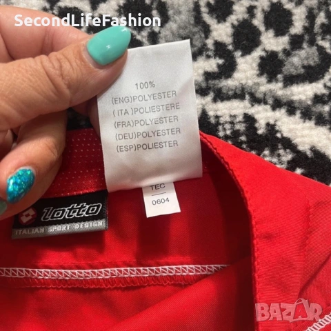 Тенис пола Lotto Performance Vintage размер M  WTA Tour червена, снимка 6 - Поли - 53270665