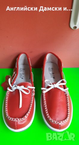 Английски дамски еспадрили естествена кожа-2 цвята, снимка 9 - Дамски ежедневни обувки - 28351544