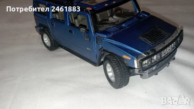 1/27 Maisto Hummer H2. Метална количка, снимка 8 - Колекции - 47614423