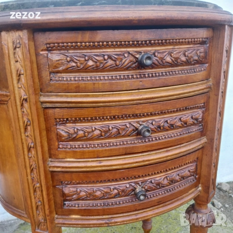 Антикварни шкафчета с мрамор, снимка 10 - Шкафове - 52581634