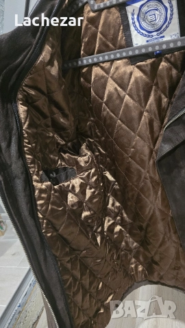 Мъжко кожено(естествена кожа)яке Bugatti размер М , снимка 3 - Якета - 52759649