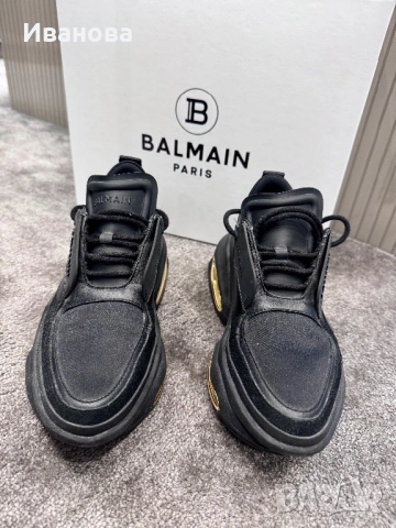 Оригинални BALMAIN B-BOLD маратонки, снимка 3 - Маратонки - 53086815