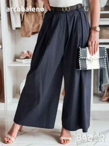 Дамска пола-панталон с колан FLOWES, 3цвята , снимка 13 - Панталони - 49611726