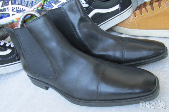КАТО НОВИ ДЕНДИ бизнес боти MARC® original,100% висококачествена естествена кожа,HAND MADE, 44 - 45, снимка 14 - Мъжки боти - 28548549