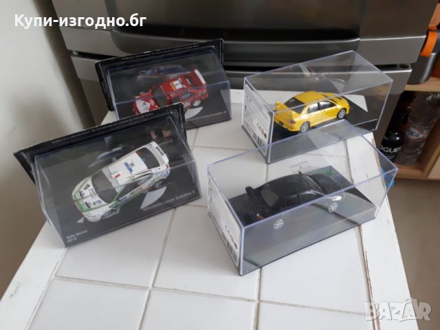 Колекционерски модели - WRC Mitsubishi Lancer Evolution 6 , 9 , 10 , Audi Quattro S1, снимка 1