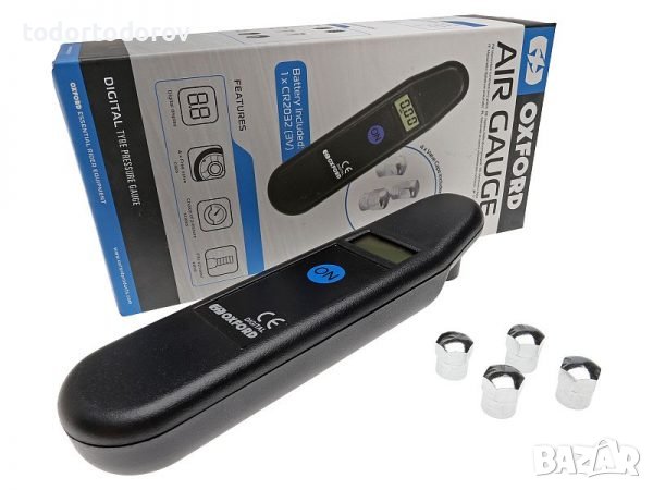 Въздушен манометър измерване налягането гумите OXFORD, снимка 2 - Аксесоари и консумативи - 43750793