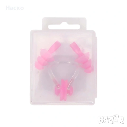 Комплект щипка за нос и тапи за уши за плуване, снимка 4 - Водни спортове - 53451829