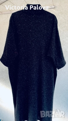 Топла черна рокля 100% вълна  COS Швеция  със speckled ефект, снимка 11 - Рокли - 52426857