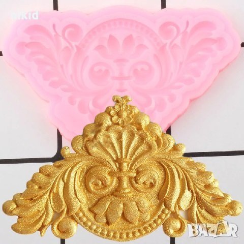 ОР57 орнамент силиконов молд форма декорация торта фондан шоколад и др, снимка 2 - Форми - 26154817