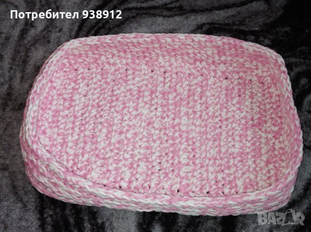 Ръчно плетено легло с одеялце за куче или котка+подарък, снимка 8 - За кучета - 43683451