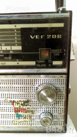 Ретро радио VEF 206, снимка 2 - Радиокасетофони, транзистори - 39800340