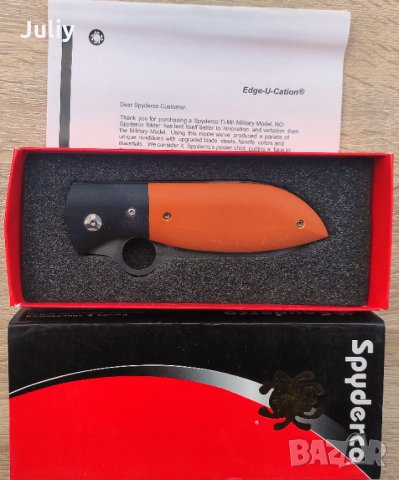 Сгъваем нож Spyderco C184 FireFly, снимка 3 - Ножове - 35604683