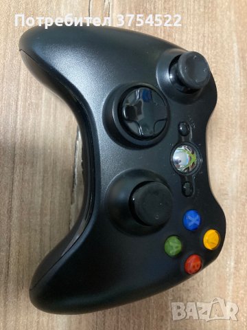 БЕЗЖИЧЕН ГЕЙМПАД - XBOX 360 WIRELESS CONTROLLER BLACK Оригинален , снимка 3 - Джойстици и геймпадове - 43831500