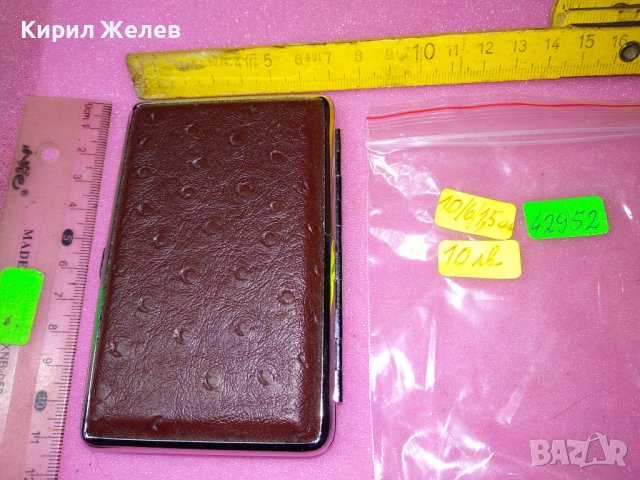 МОДНА СТИЛНА ИЗИСКАНА МЕТАЛНА ТАБАКЕРА с КОЖА 42952, снимка 4 - Табакери - 44137908