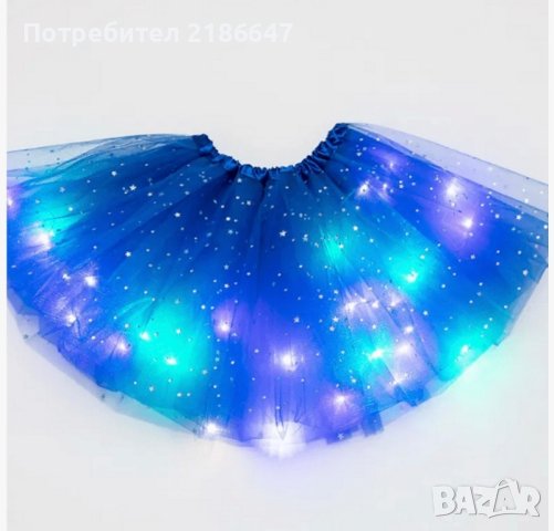 Детска Тюлена пола с LED светлини , снимка 9 - Детски рокли и поли - 43177101