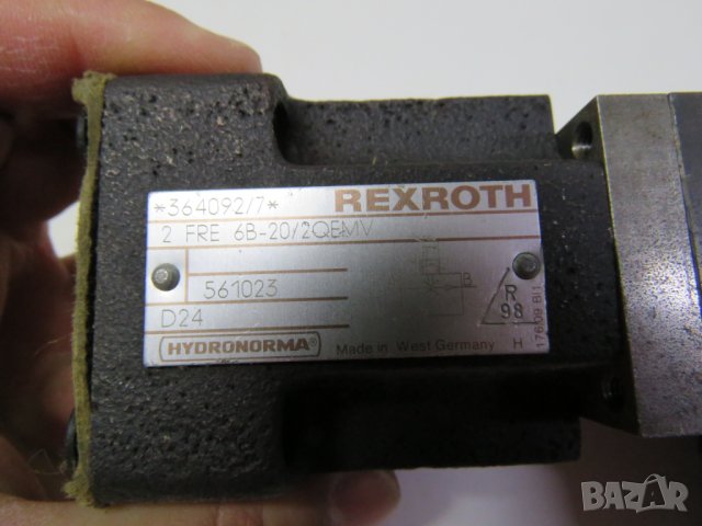  Немски хидравличен разпределител HYDRONORMA REXROTH 2FRE 6B -20/2 QEMV D24 , снимка 2 - Други машини и части - 28401936