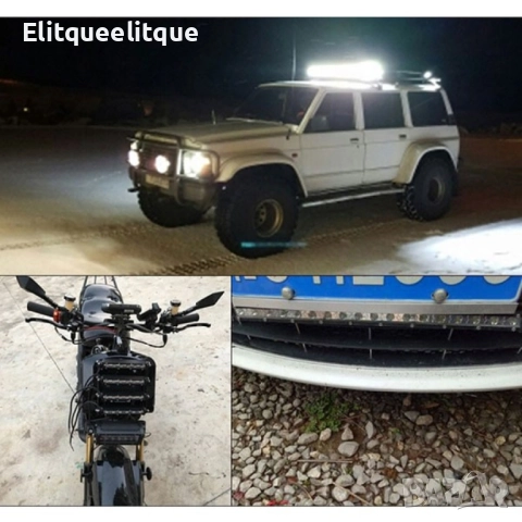Външен прожектор със шест LED крушки за автомобили и мотоциклети 90 W LED BAR3, снимка 3 - Лед осветление - 52182993
