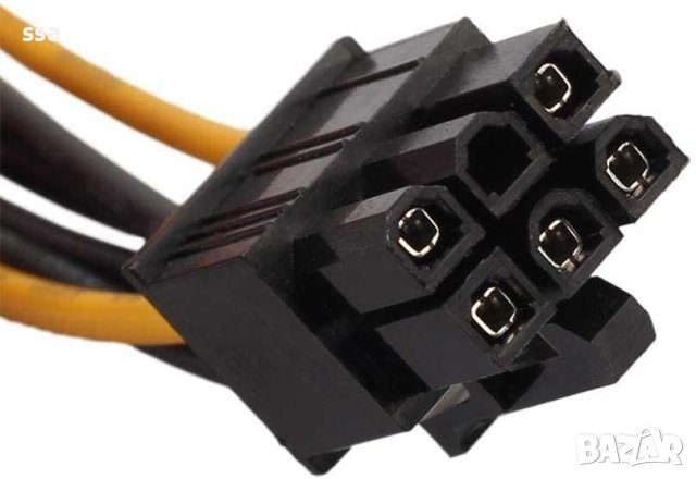 Adapter 2xMolex to 6pin PCI-E VGA, снимка 2 - Кабели и адаптери - 43021051