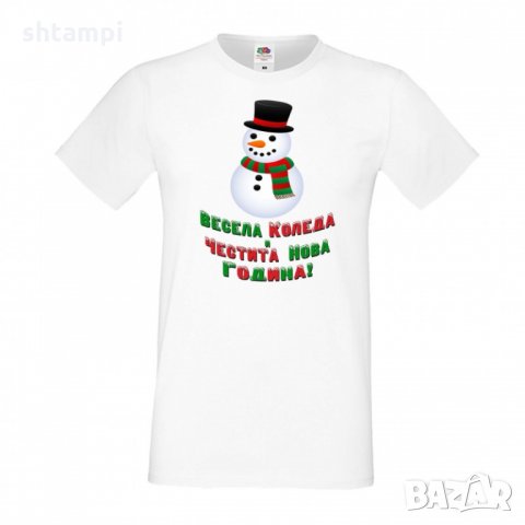 Мъжка тениска Коледа Весела Коледа 3, снимка 3 - Тениски - 34690285