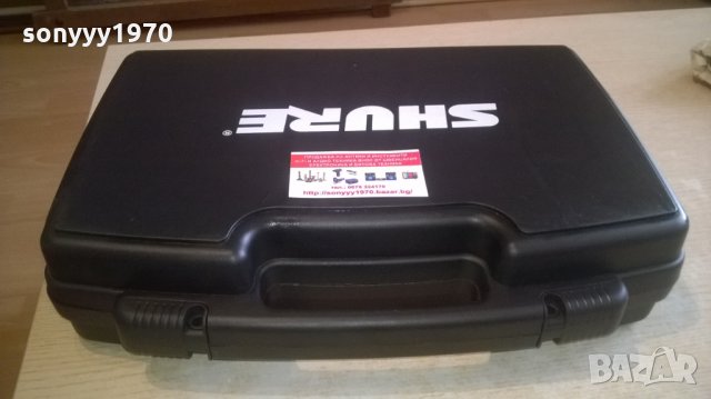 shure professional-куфар за безжичен микрофон и маика, снимка 8 - Микрофони - 28163372