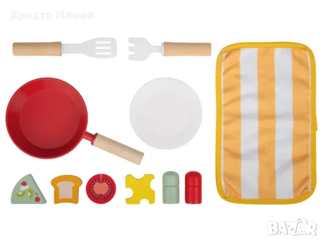 Детска Дървена кухня Кубче с активности игри Финна моторика с аксесоари, снимка 8 - Образователни игри - 47943084