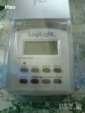 LogiLight - Дигитален Taймер за контакт с капак indoor / outdoor 3600W , 290гр , Чисто нови , , снимка 8 - Други стоки за дома - 28341647