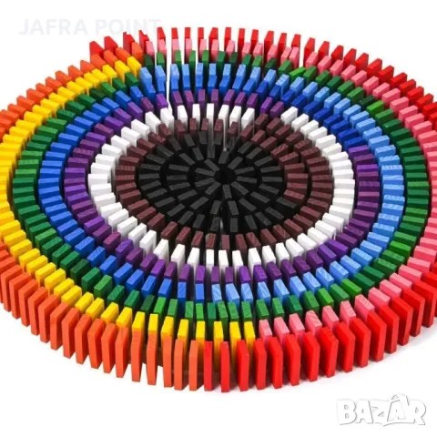 Дървено Домино, 360 части, 34 Механизма, Шаблон за Редене, Книжка с Инструкции Чанта Подарък Спинер, снимка 2 - Игри и пъзели - 49184387