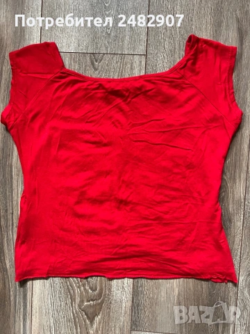 Ефектна дамска блуза с къс ръкав, снимка 6 - Тениски - 53593927