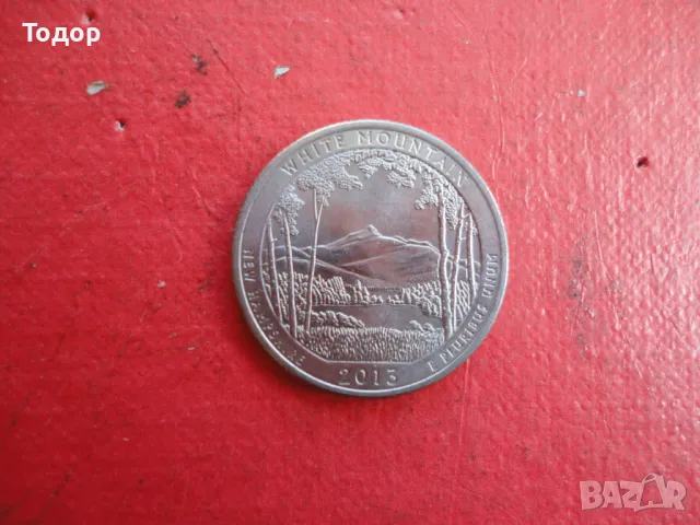 Четвърт долар Quarter Dollar 2013, снимка 4 - Нумизматика и бонистика - 48425593